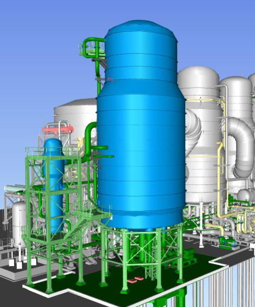 Tanque modelo 3D CMPC Evaporação